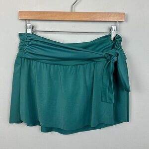 NWOT J.Crew Belted Swim Skirt Bottoms Teal Sz S
